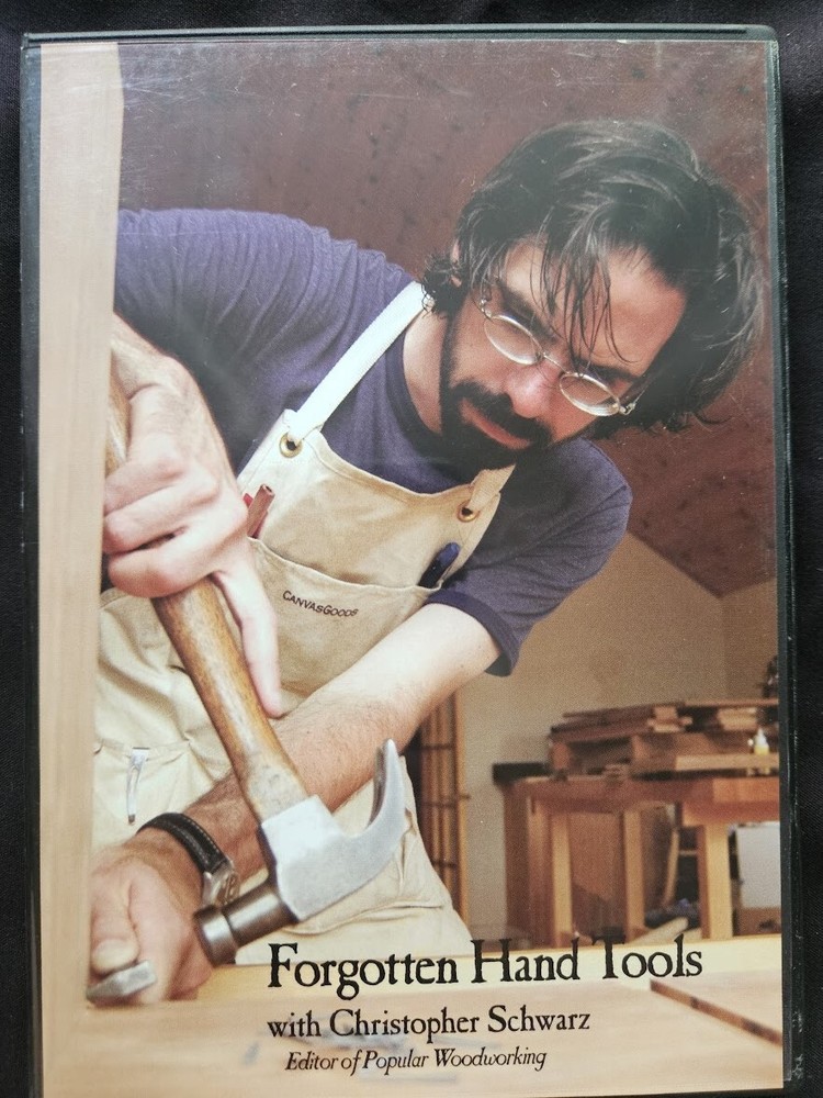 FORGOTTEN HAND TOOLS with Christopher Schwarz; DVD; Pre-Owned VG