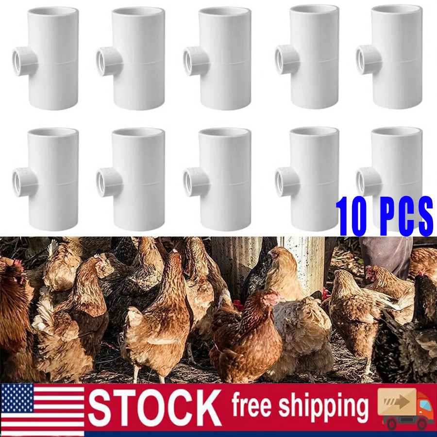 three-way Connector For Chicken Waterer Fully Automatic （10pcs）