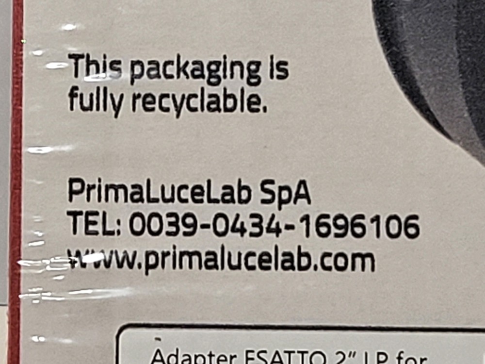 PRIMALUCELAB Telescope Adapter for ESATTO 2" LP FOR LARGE 3.3" SC THREAD