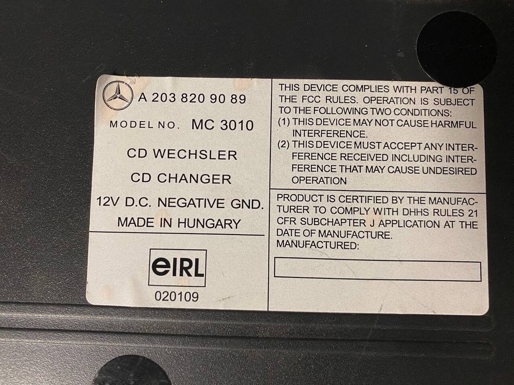 Mercedes C240 C280 CD Changer