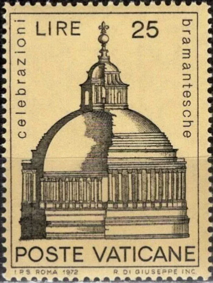 Vatican #Mi596 MNH 1972 UNESCO Dome [515]