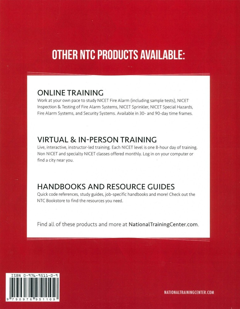 NTC Red Book – NICET Fire Alarm Certification Guide - 2024