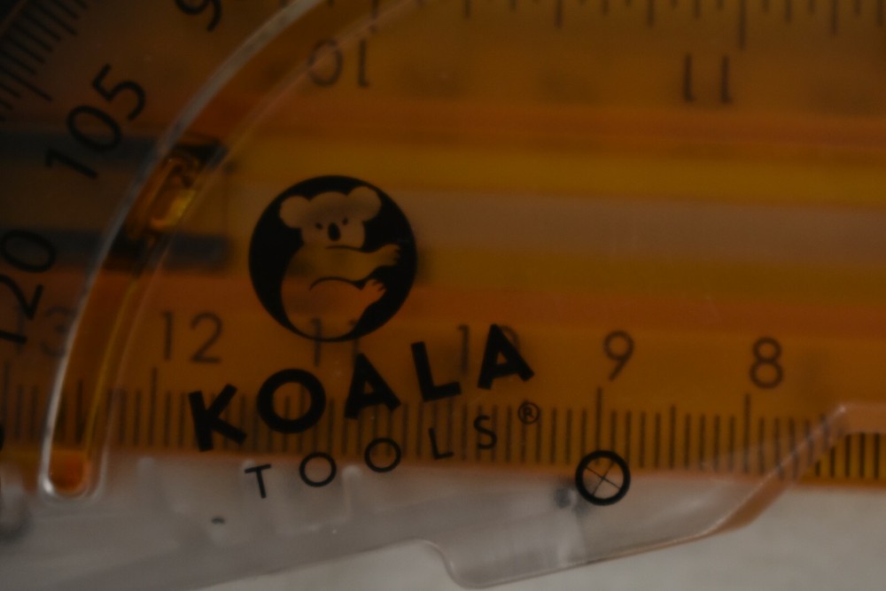 Koala Tools K01-02-00 Versa Ruler Multi Sided Shape Making Orange