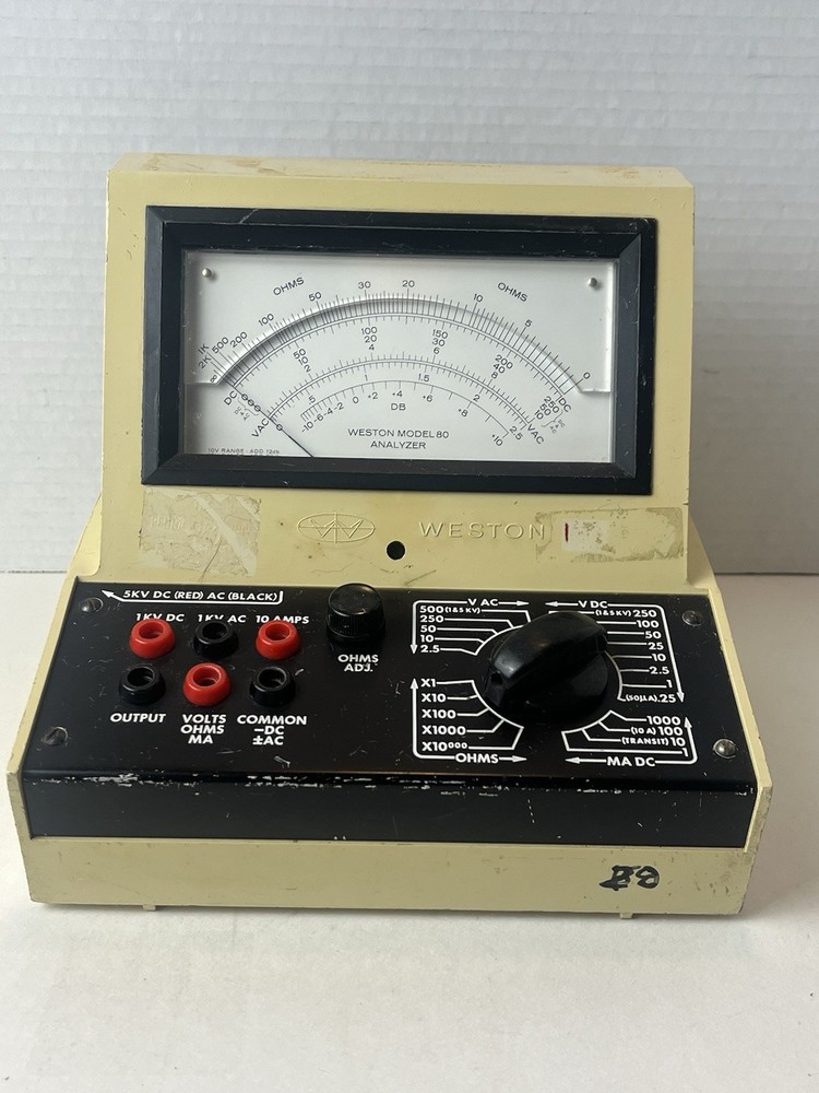 💥Weston Model 80 Analyzer Multimeter For Parts Untested VHTF Retro 1 Day Ship👍