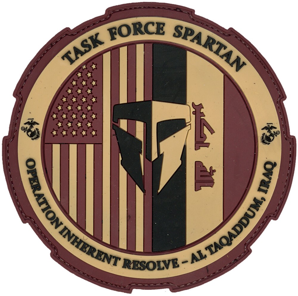 US ARMY TASK FORCE SPARTAN OPERATION INHERENT RESOLVE PVC PATCH SET