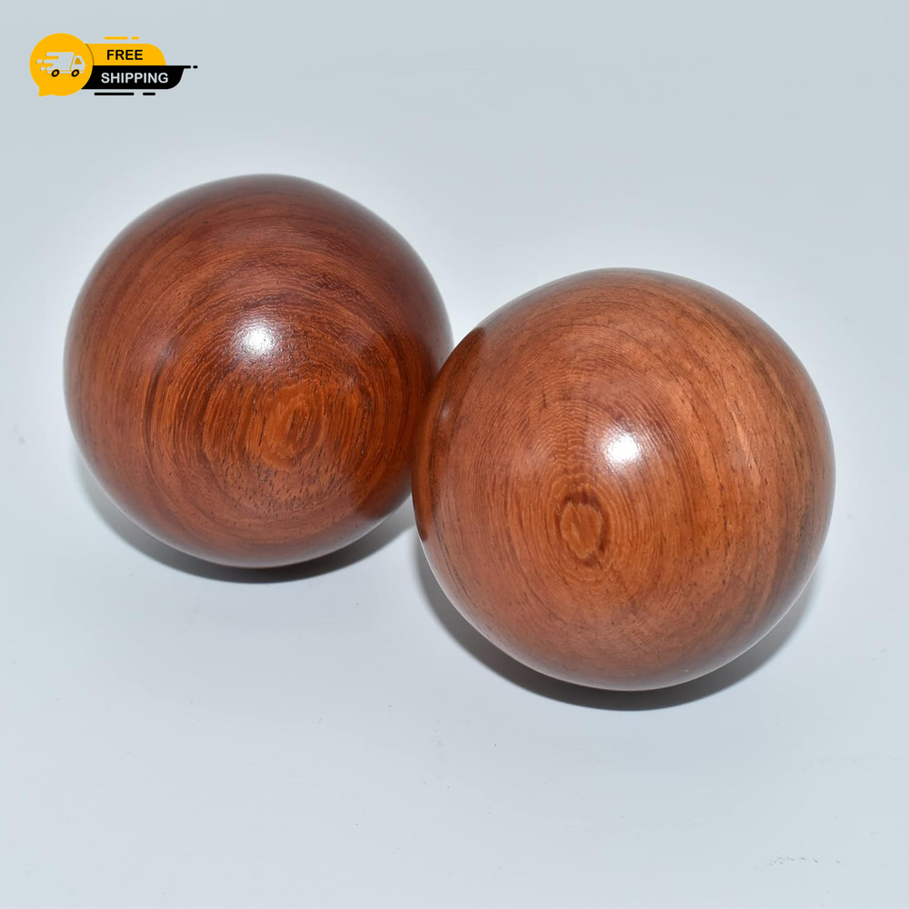 2 Inches Baoding Balls Chinese Exercise Stress Balls Rosewood