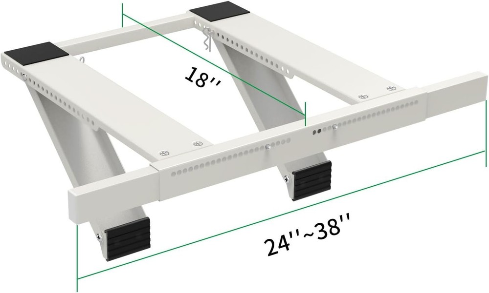 Window AC Support with Enhanced Stability - Up to 200 lbs, No Tools Needed