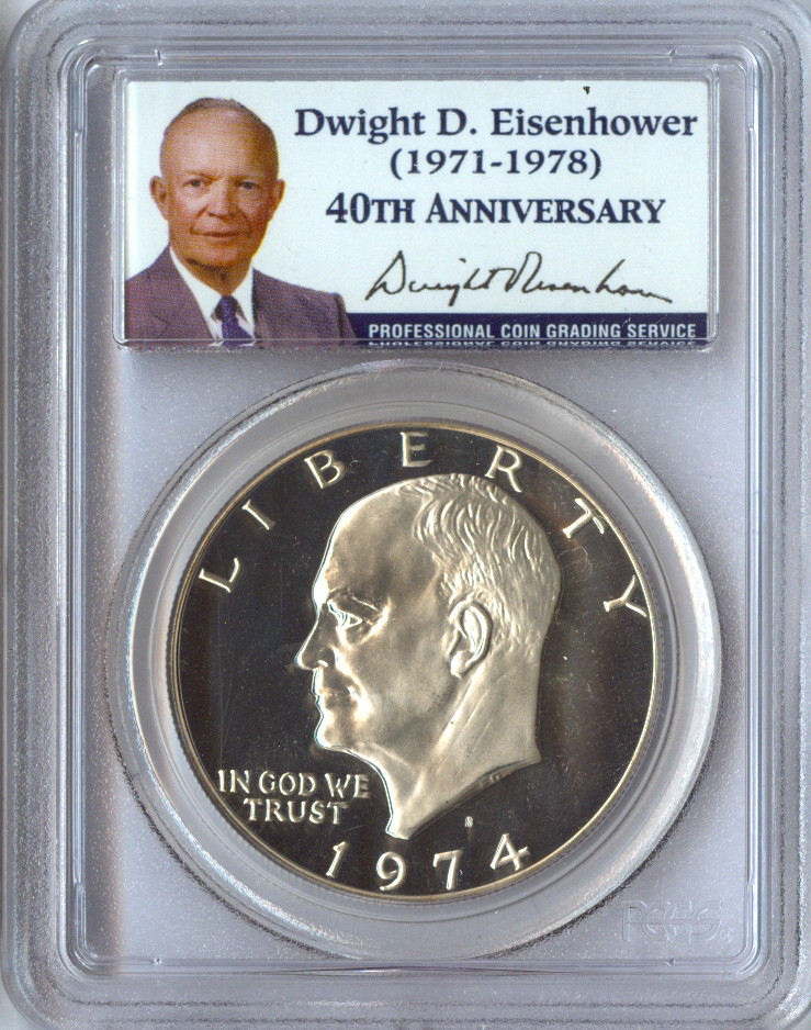 1974-S Eisenhower Dollar PCGS PR69 DCAM Quality