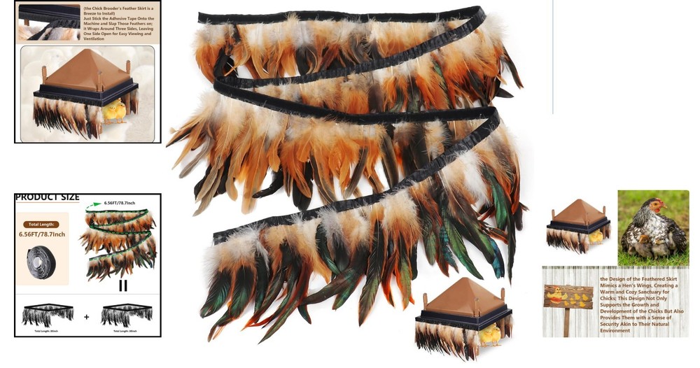 Customizable 6.5FT Brooder Heating Skirt - Easy Installation for Happy Chicks