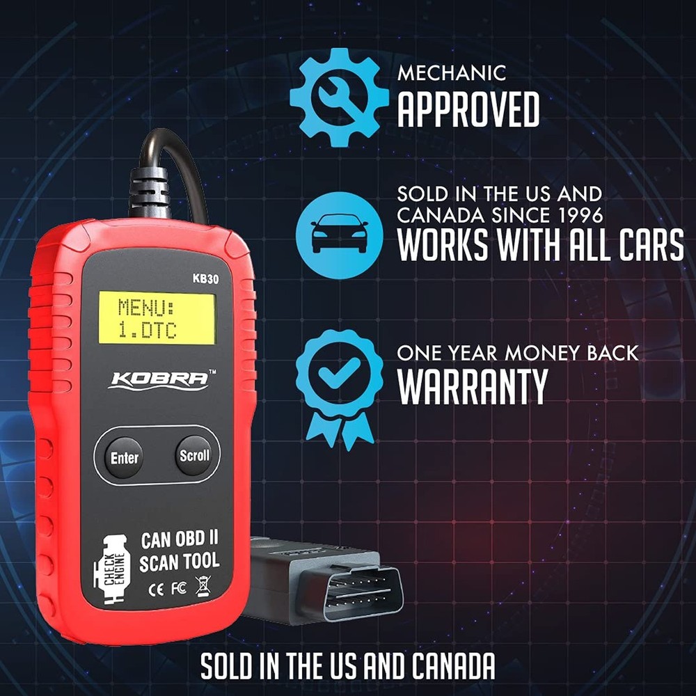 Kobra OBD2 Scanner Car Code Reader - Universal Auto OBD Car Diagnos... Fast Ship