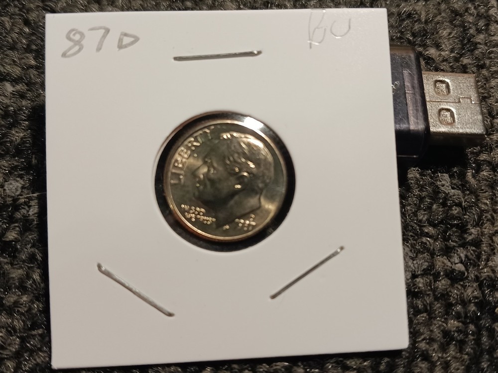1987 D Roosevelt Dime BU