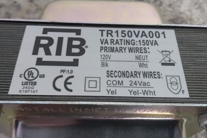 Functional Devices Inc / RIB TR150VA001 120VAC Input Control Transformer (BW)