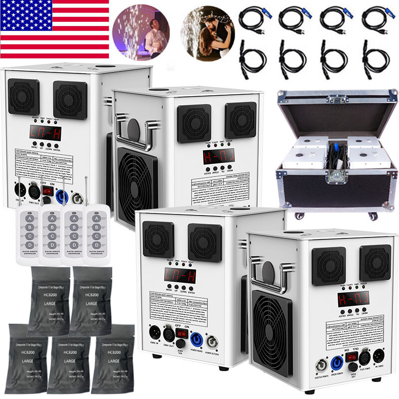 700W Cold Spark Machine Firework Machine DMX Wedding Stage Effect Machine&Case