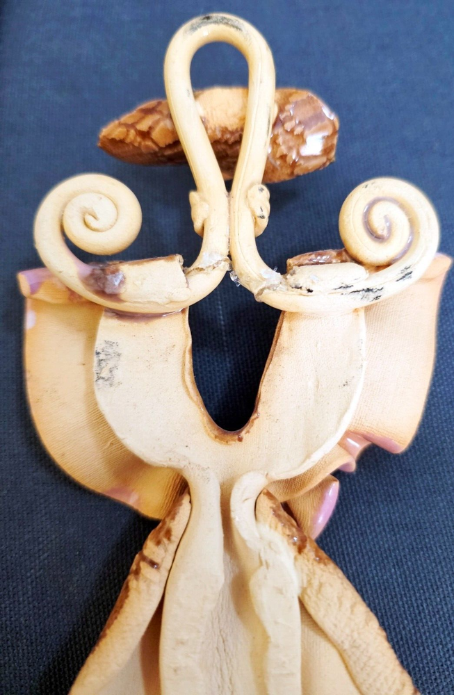 Unique 7" Decorative Pottery Abstract Lady Silhouette