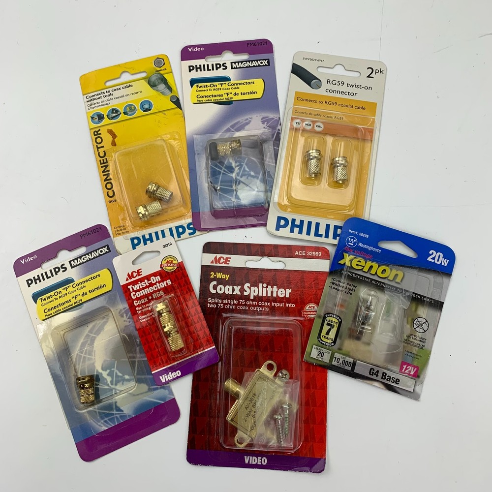 Coax Connectors Splitter Lot