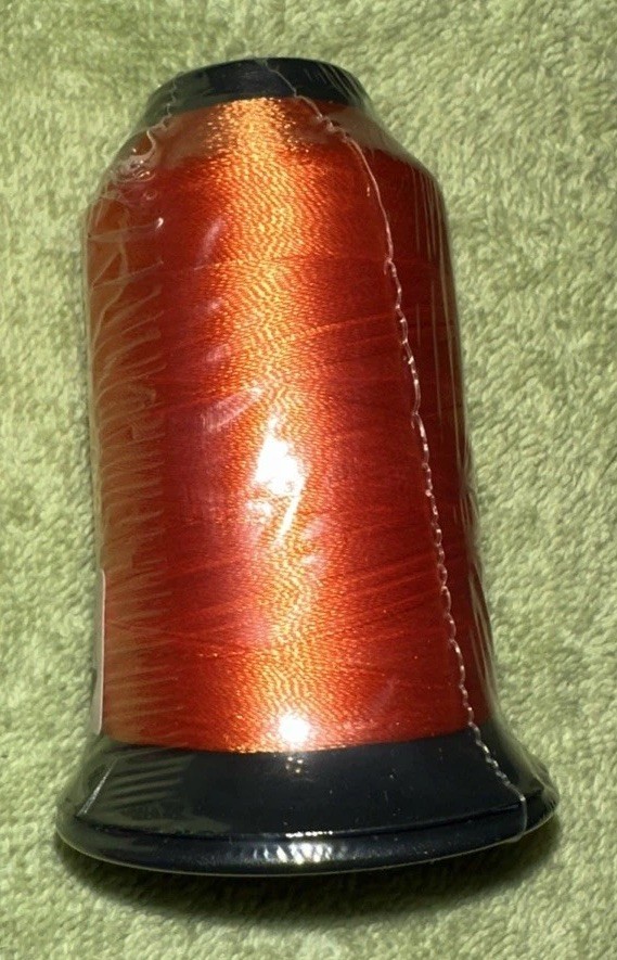 Floriani Embroidery Thread PF535 Orange Polyester 1,100 Yards NOS