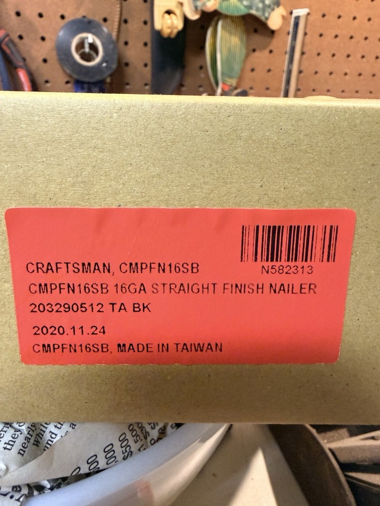 Craftsman Finishing Nailer