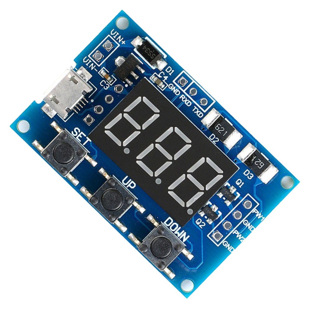 Compact 2 Channel Square Wave Generator Module with LED Display Buy Now