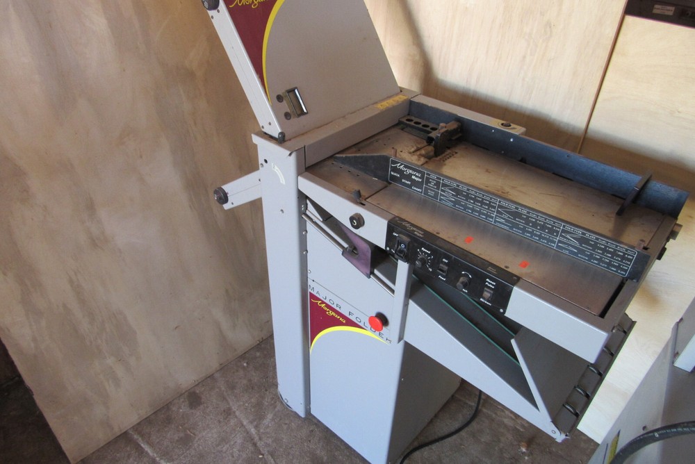 Morgana Major Paper Folder P/N 9542332 Machine powers on and Motor works