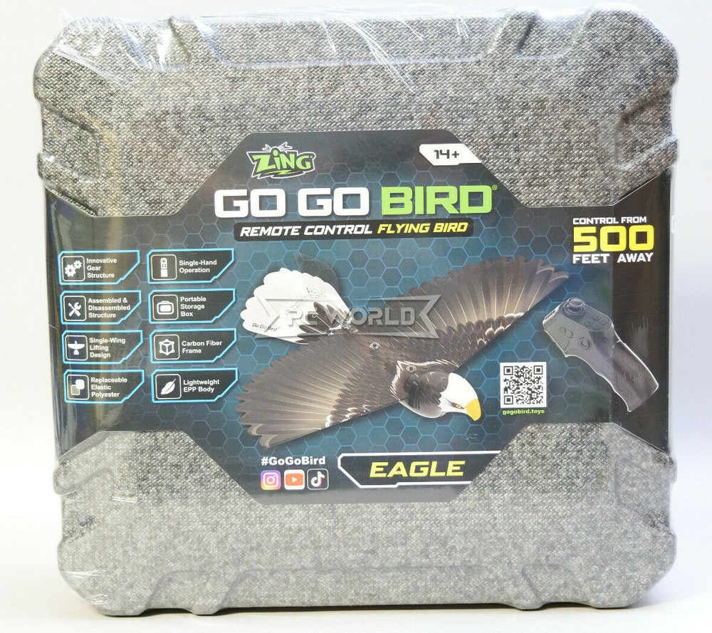 RC BIRD Eagle Orithopter FLAPPING WING 2.4GHZ RTF -NO BATTERY & CHARGE-