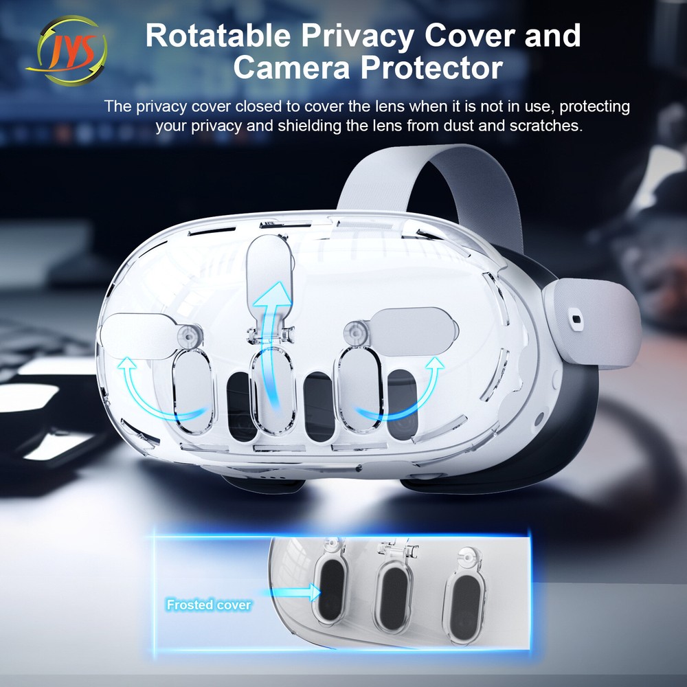 Transparent Protective Shell Cover Camera Lens Protector for Quest 3 Accessories