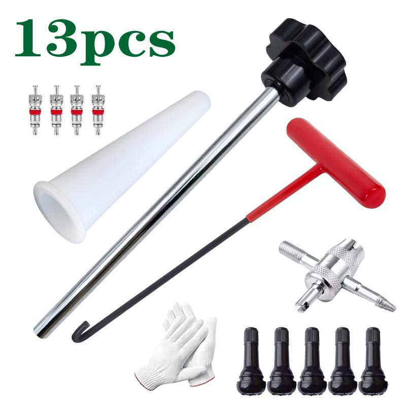 Quick Change Tire Valve Tool Kit , Tire Valve Stem Core Quickly Replacement Tool