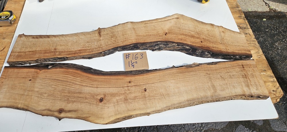 Bastogne Walnut Slabs Bookmatch (2) Live Edge