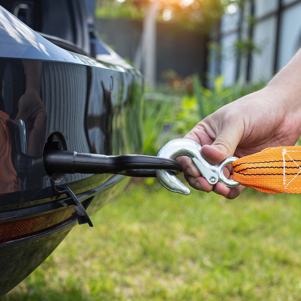 4Pcs Replacement Hooks Latch 2 Size Metal Towing Receiver Hitch Silver