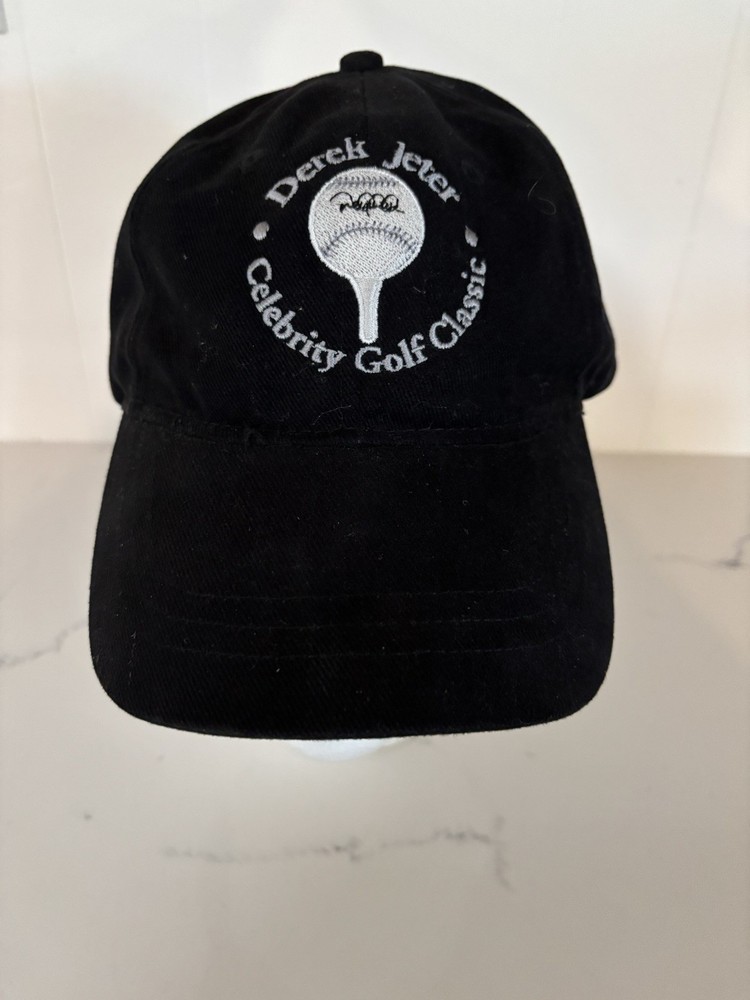 DEREK JETER CELEBRITY GOLF CLASSIC GOLF CAP (BLACK / OSFM) - WITHOUT ISSUES!