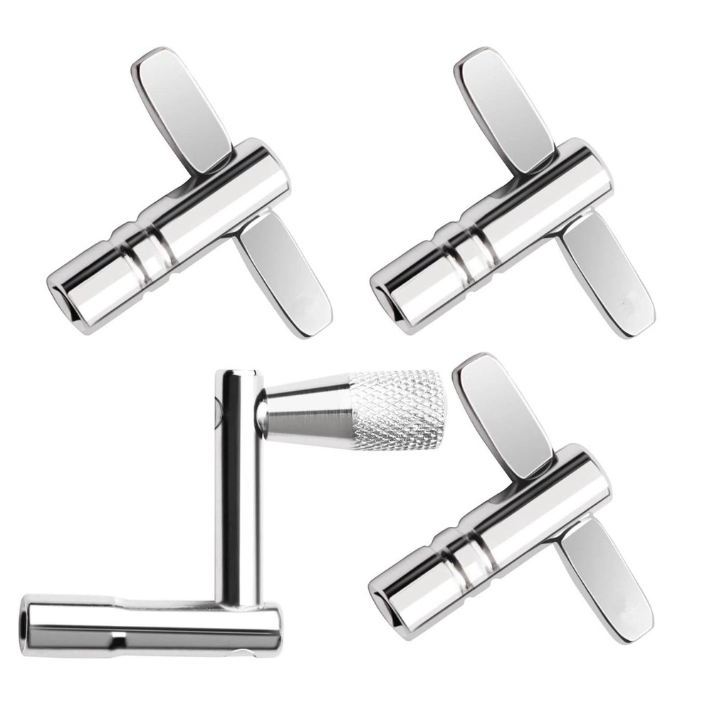4 Pack Drum Keys Set with Continuous Motion Speed Key for Universal Drum Tuning