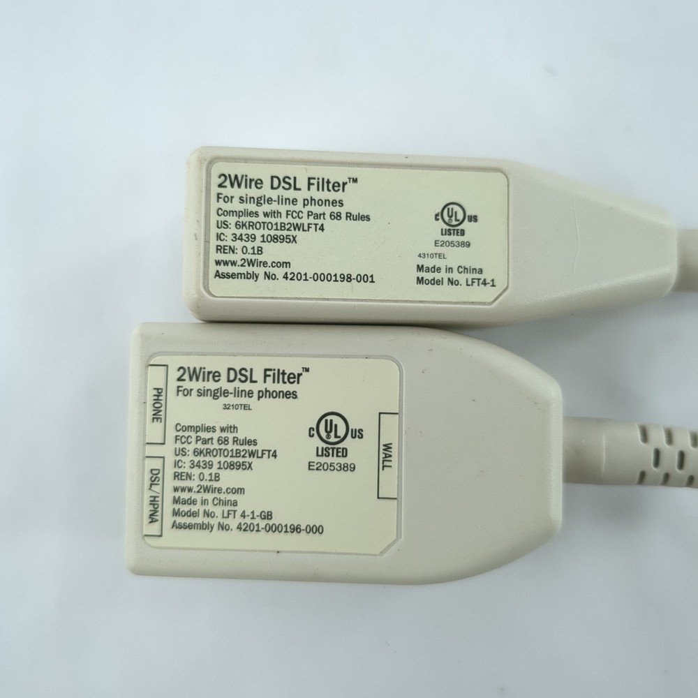 DSL Filter Bundle Pace & Network Coupler: (2) LFT 4-1 & (1) LFT 4-1-GB & RJ45