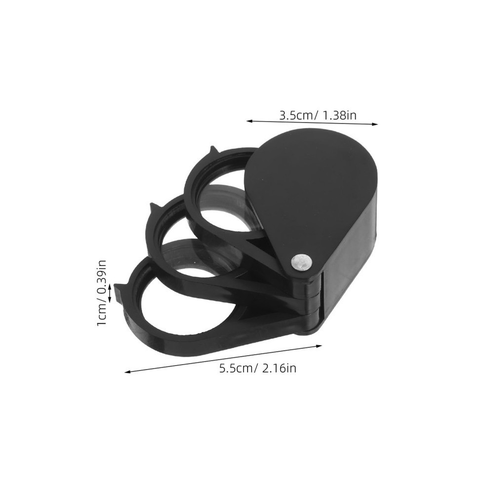 2 PCS Pocket Magnifying Glass Folding Acrylic Foldable Magnifier