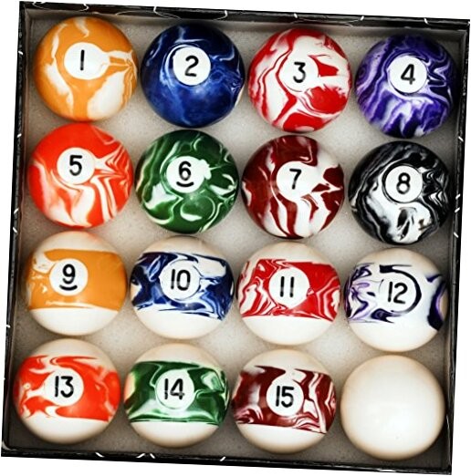 Pool Table Ball Set Marble