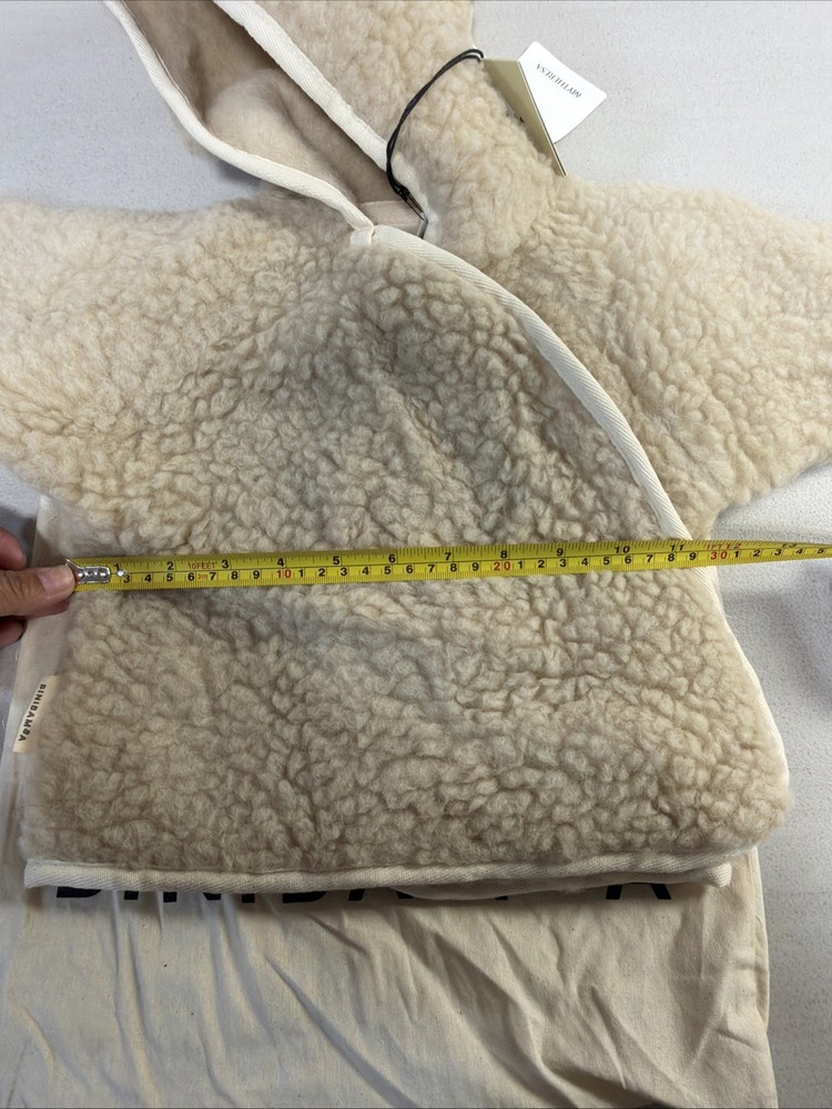 BINIBAMBA MERINO SNUGGLE JACKET SIZE MEDIUM Color Milk