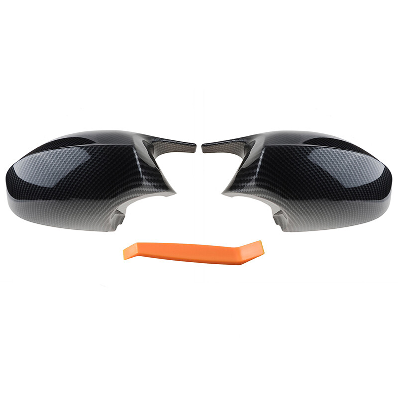 For BMW E90 E91 E92 E93 PRE-LCI Carbon Look M3 Style Side Mirror Cover Cap 2Pcs