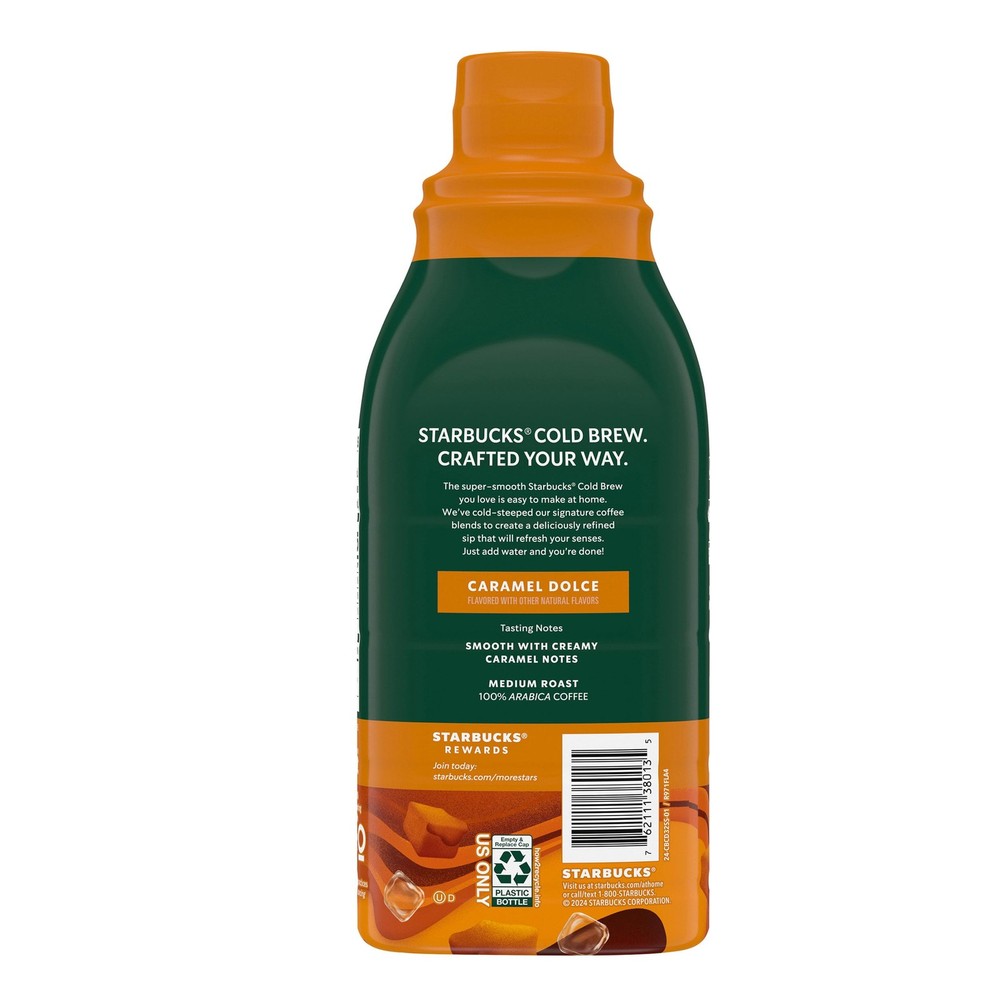 Starbucks Cold Brew Coffee Concentrate Caramel Dolce