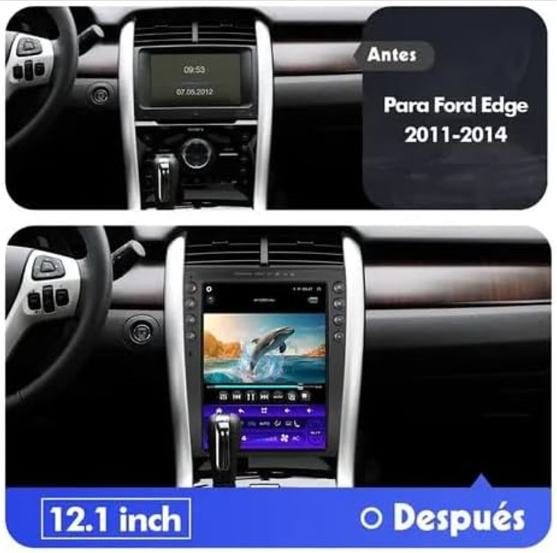 Stereo For Ford Edge 2011-2014 Android 13 Auto Carplay