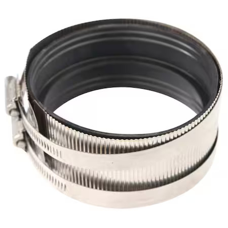 Standard-Duty Clamp Coupling Coupling, 2" Pipe, Female Coupling, Stainless