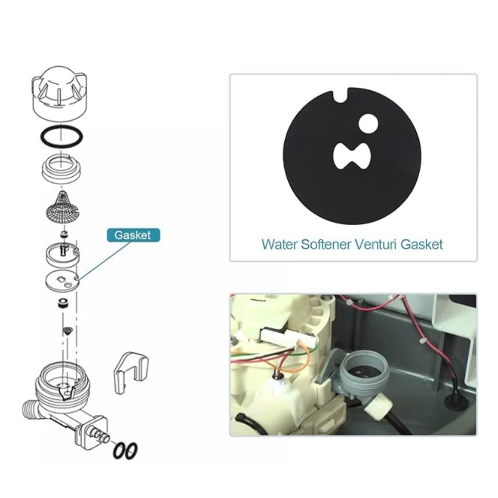 Water Softener Venturi Gasket for Whirlpool Kenmore Ecodyne Replace 7204362