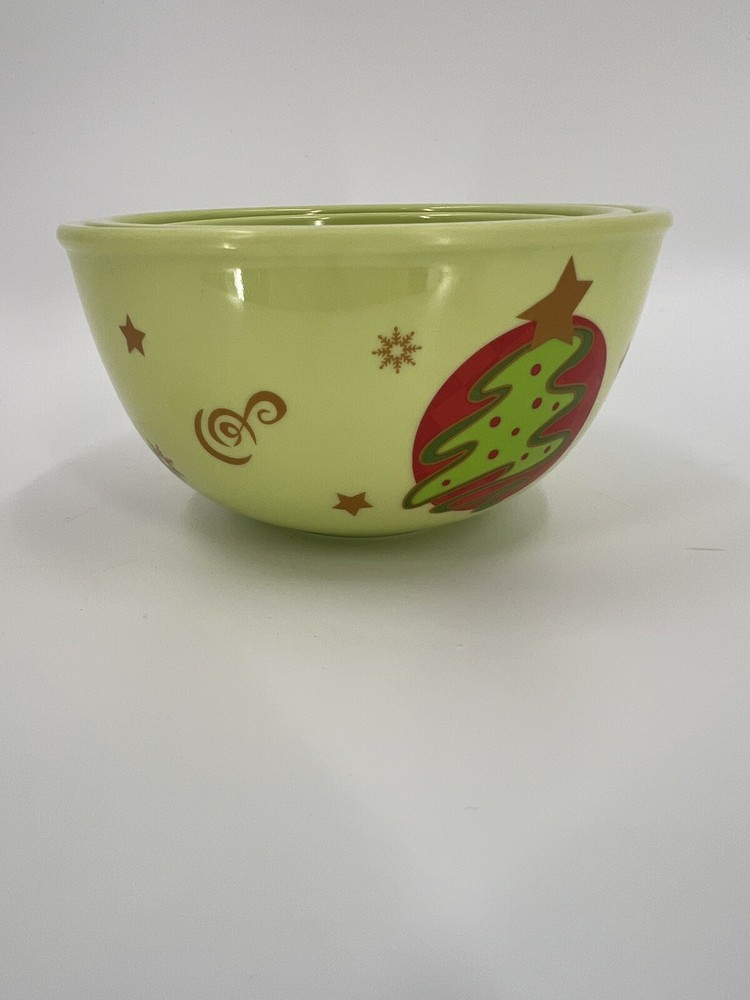 5 pc set green Melamine Measuring Cups Christmas Tree measures 1/8 c - 2 c EUC