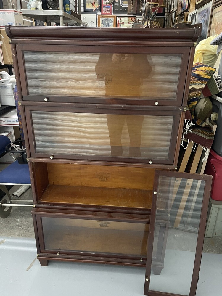 WERNICKE SYSTEM 4 tier ELASTIC BOOKCASE circa 1900 Globe Wernicke