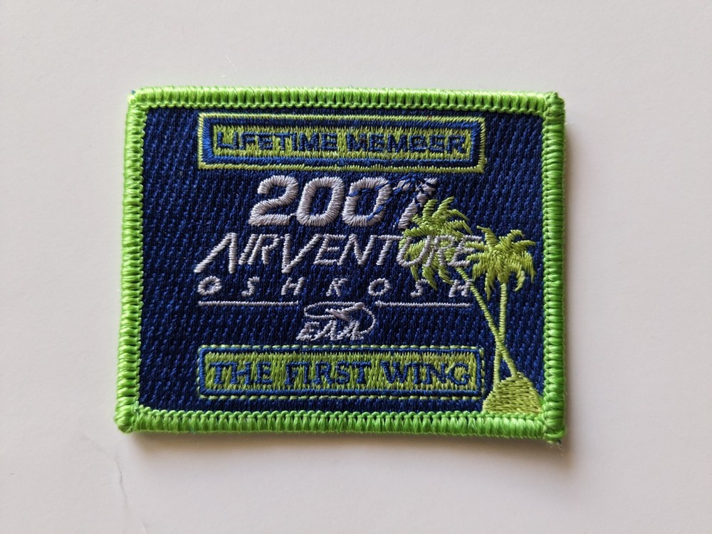 2007 Airventure Oshkosh First Wing Lifetime Member Patch