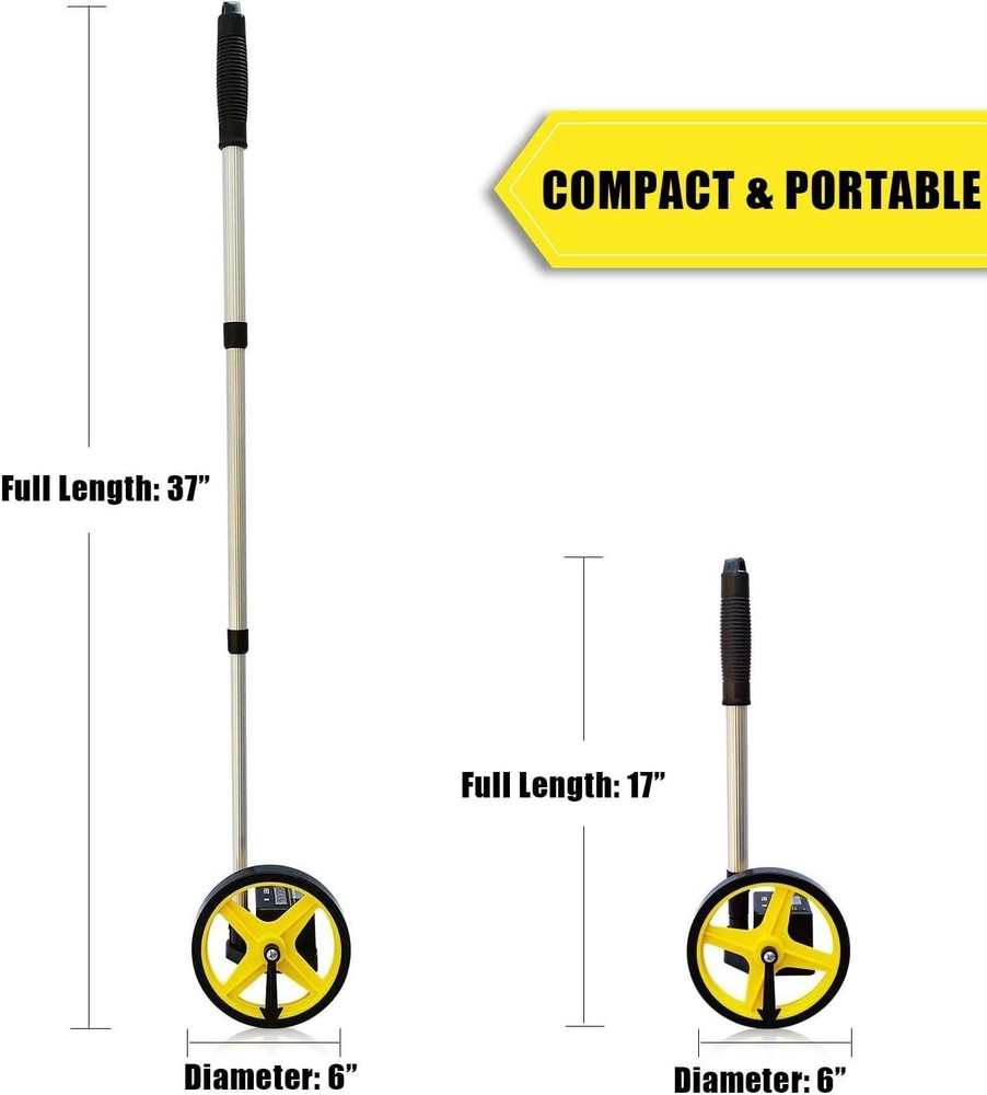Telescopic 6" Measuring Wheel - 10,000 Ft. Capacity