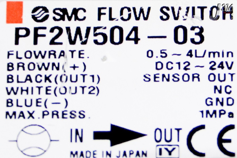 39563 SMC WATER FLOW SWITCH PF2W504-03