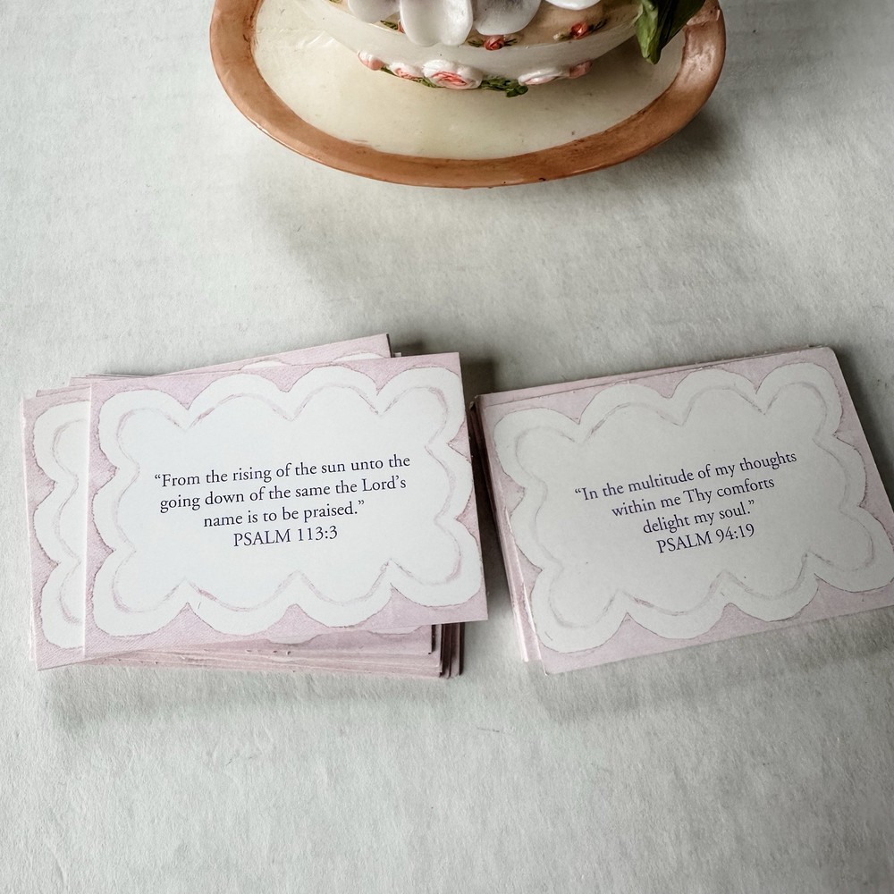 Teacup Flower Promise Box 60 Scriptural Promises