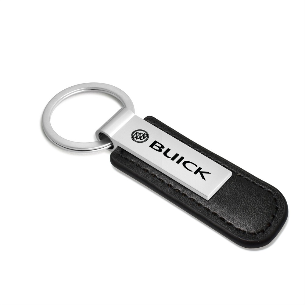 Buick Black PU Leather Strap Key Chain