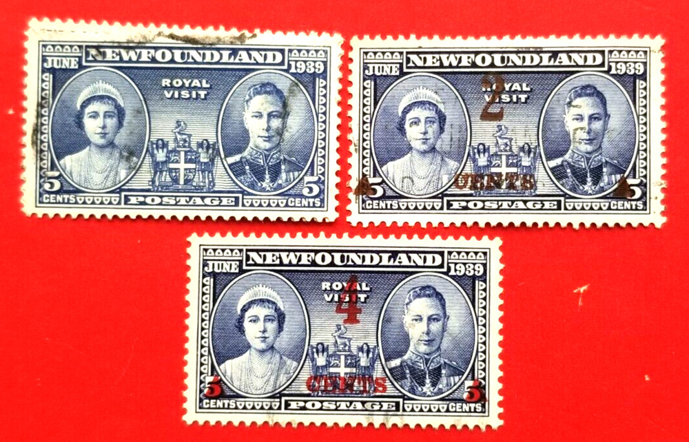 Canada Newfoundland #249-251 Royal Visit Used