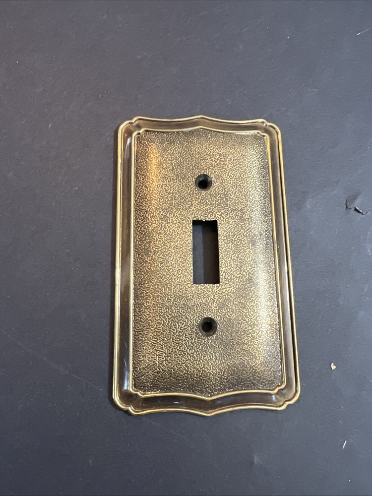 Vintage Amerock Wall Switch Toggle Brass