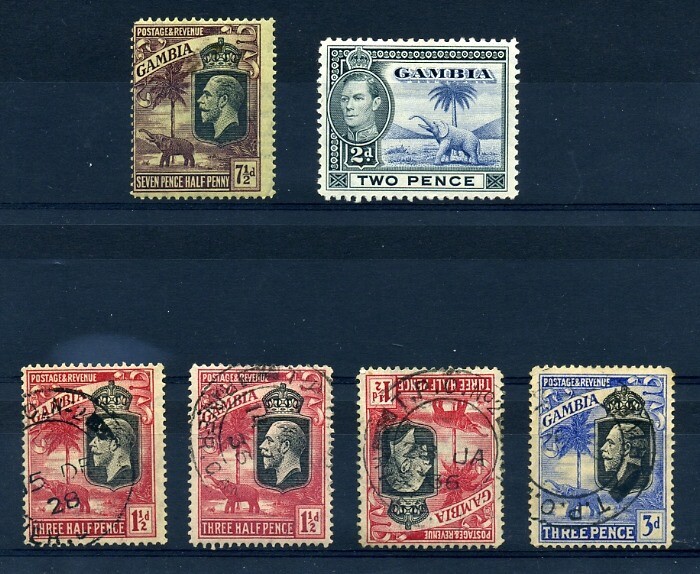 GAMBIA ELEPHANTS RAILWAYS KG5 KG6