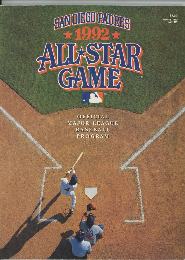 1992 MLB All Star Game OFFICIAL PROGRAM NEAR MINT Condition